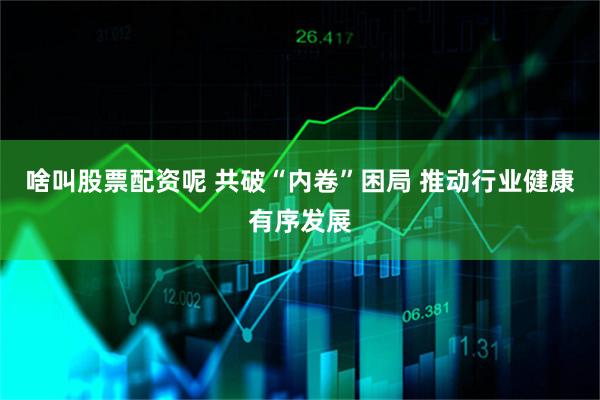 啥叫股票配资呢 共破“内卷”困局 推动行业健康有序发展