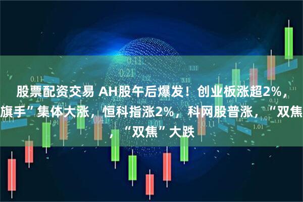 股票配资交易 AH股午后爆发！创业板涨超2%，“牛市旗手”集体大涨，恒科指涨2%，科网股普涨，“双焦”大跌